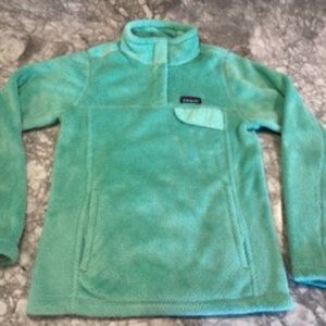 Patagonia Women's Re-Tool Snap-T® Fleece Pullover (Size Small Mint Green)